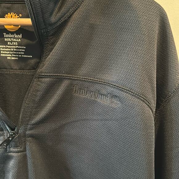 Timberland XL Men’s Black Quarter Zip Pullover Jacket - Picture 4 of 7